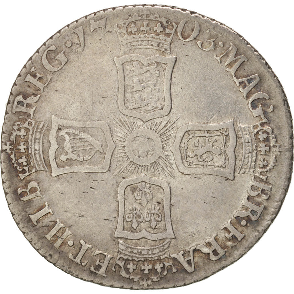Great Britain, Anne, 6 Pence, 1703, EF(40-45), Silver, KM:516.1