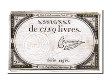 FRANCE, 5 Livres, 1793, 1793-10-31, AU(50-53), Lafaurie #171, FRANCE, 5 Livres,.