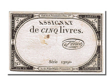FRANCE, 5 Livres, 1793, 1793-10-31, EF(40-45), Lafaurie #171, FRANCE, 5 Livres,.