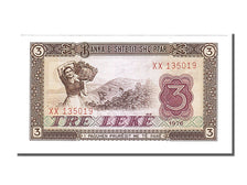 Albania, 3 Lekë, 1976, KM #41a, UNC(65-70), XX 135019