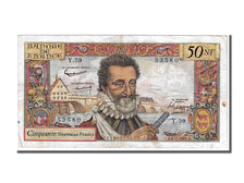Banknot, Francja, 50 Nouveaux Francs, Henri IV, 1961, 1961-07-06, EF(40-45)