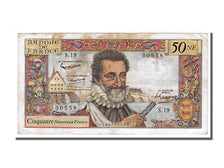 Banknot, Francja, 50 Nouveaux Francs, Henri IV, 1959, 1959-07-02, VF(30-35)