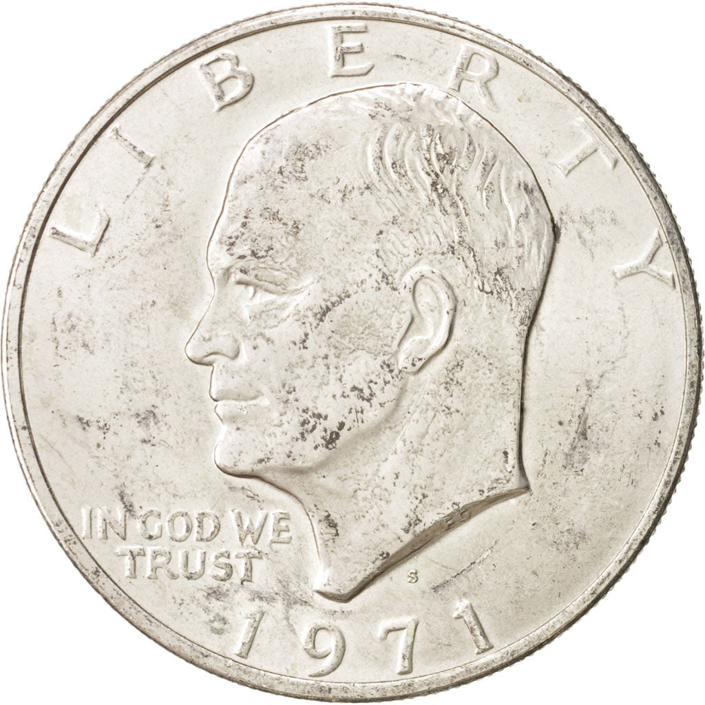 United States, Eisenhower Dollar, 1971, U.S. Mint,San Francisco,AU(50-53),KM203a