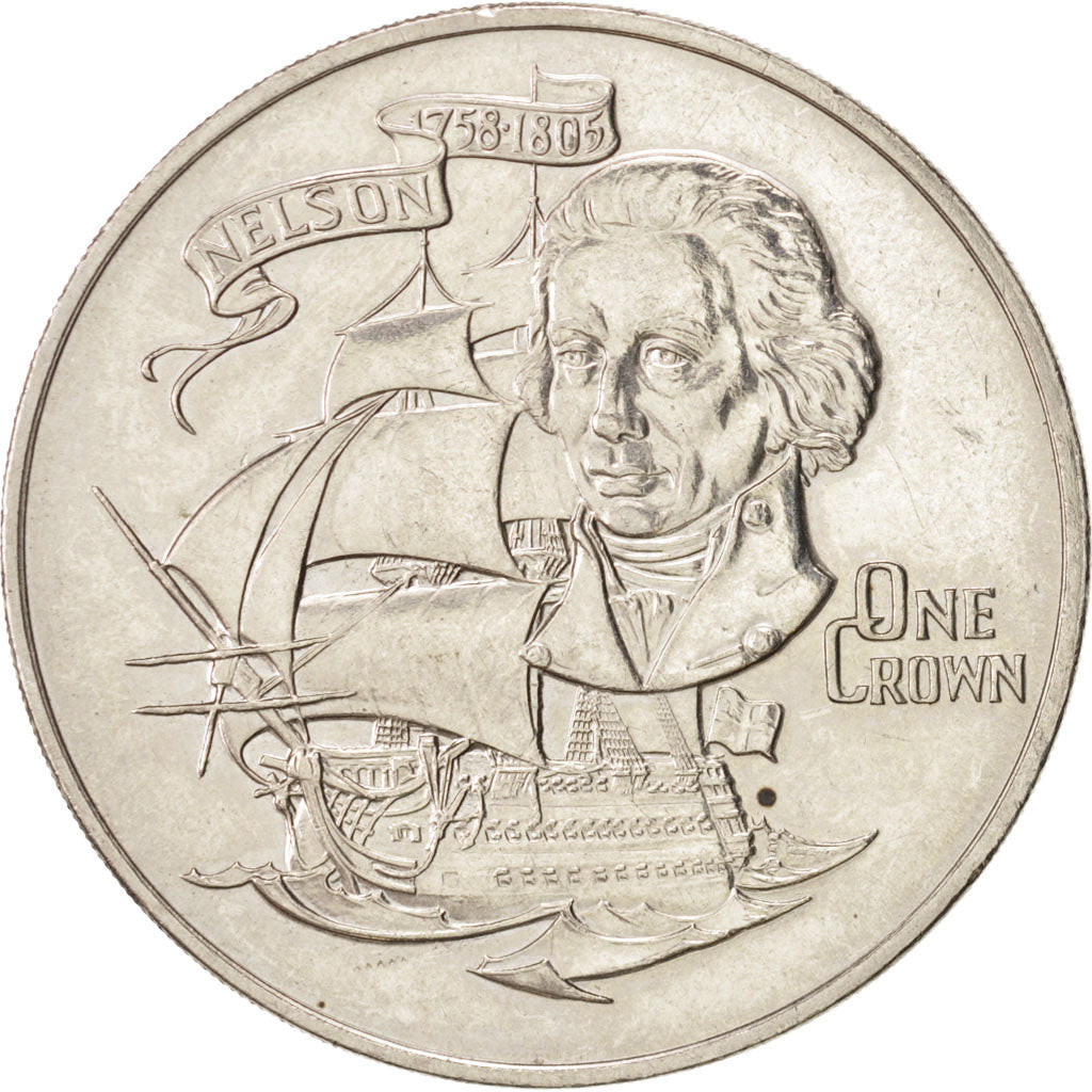 Gibraltar, Elizabeth II, Crown, 1980, British Royal Mint, AU(50-53), KM 12