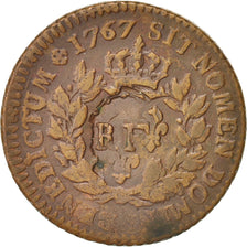 Guadeloupe, 3 Sols 9 Deniers, 1793, EF(40-45), Bronze, KM:1, Lecompte:4