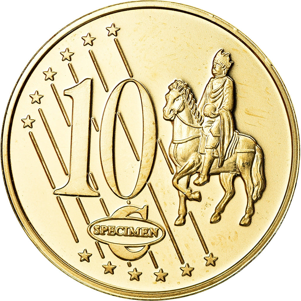 Andorra, Medal, 10 C, Essai-Trial, 2003, MS(65-70), Copper-Nickel Gilt