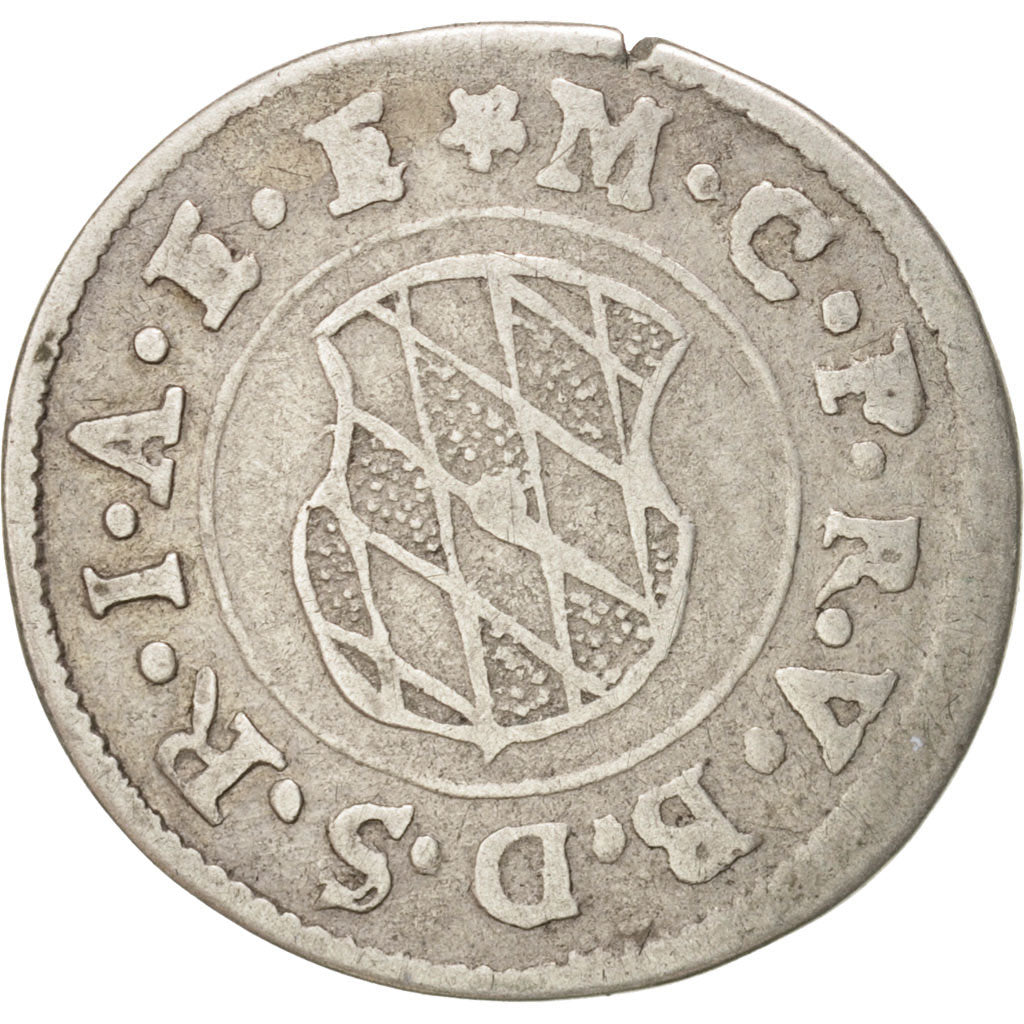 German States, BAVARIA, Maximilian I, 2 Kreuzer, 1/2 Batzen, Munich, EF(40-45)