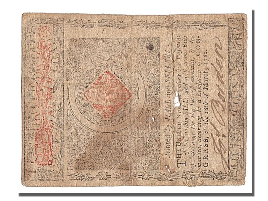United States, 7 Dollars, 1780, 1780-06-09, VG(8-10)