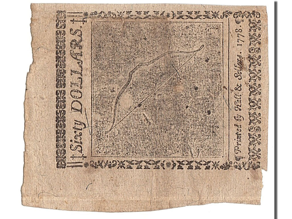 United States, 60 Dollars, 1778, 1778-09-26, EF(40-45)