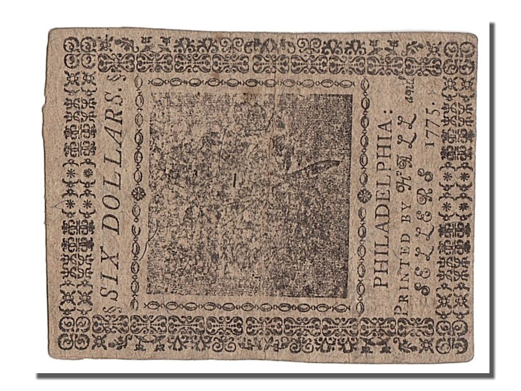 United States, 6 Dollars, 1775, 1775-05-10, EF(40-45)