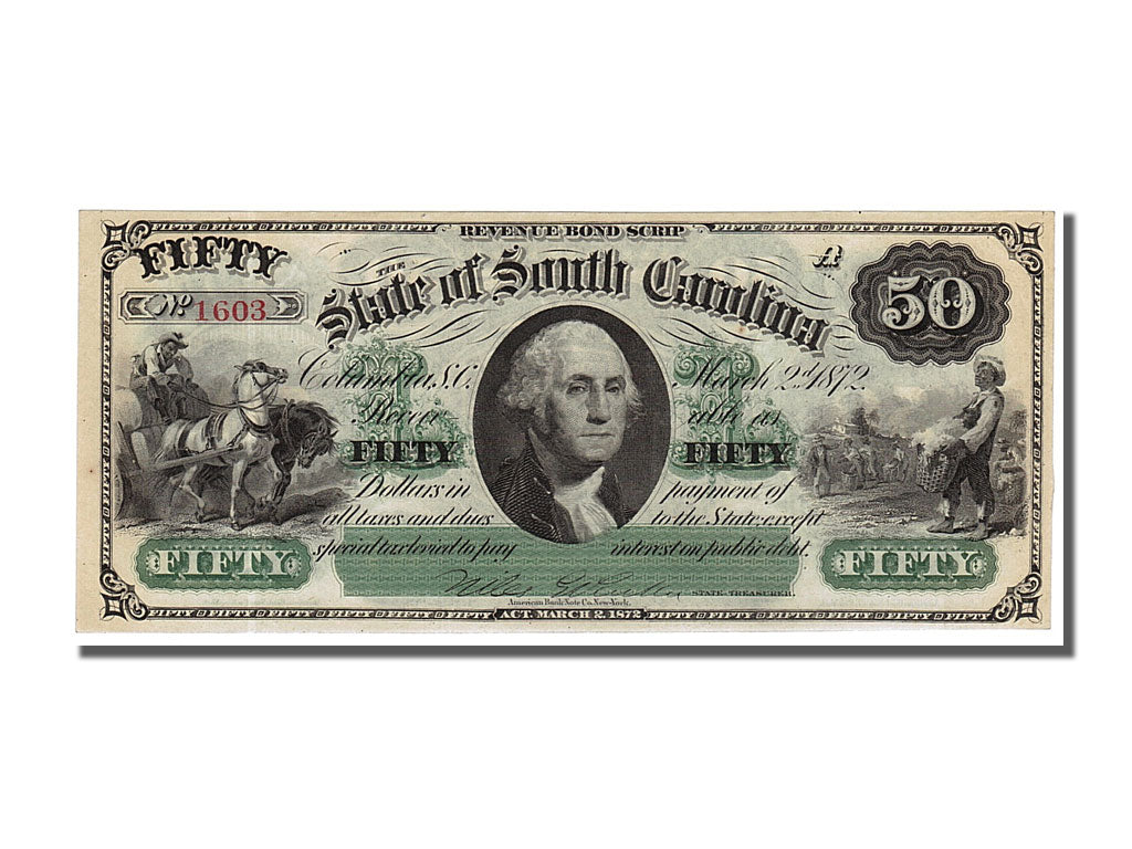 Etats-Unis, 50 Dollars type Caroline du Sud