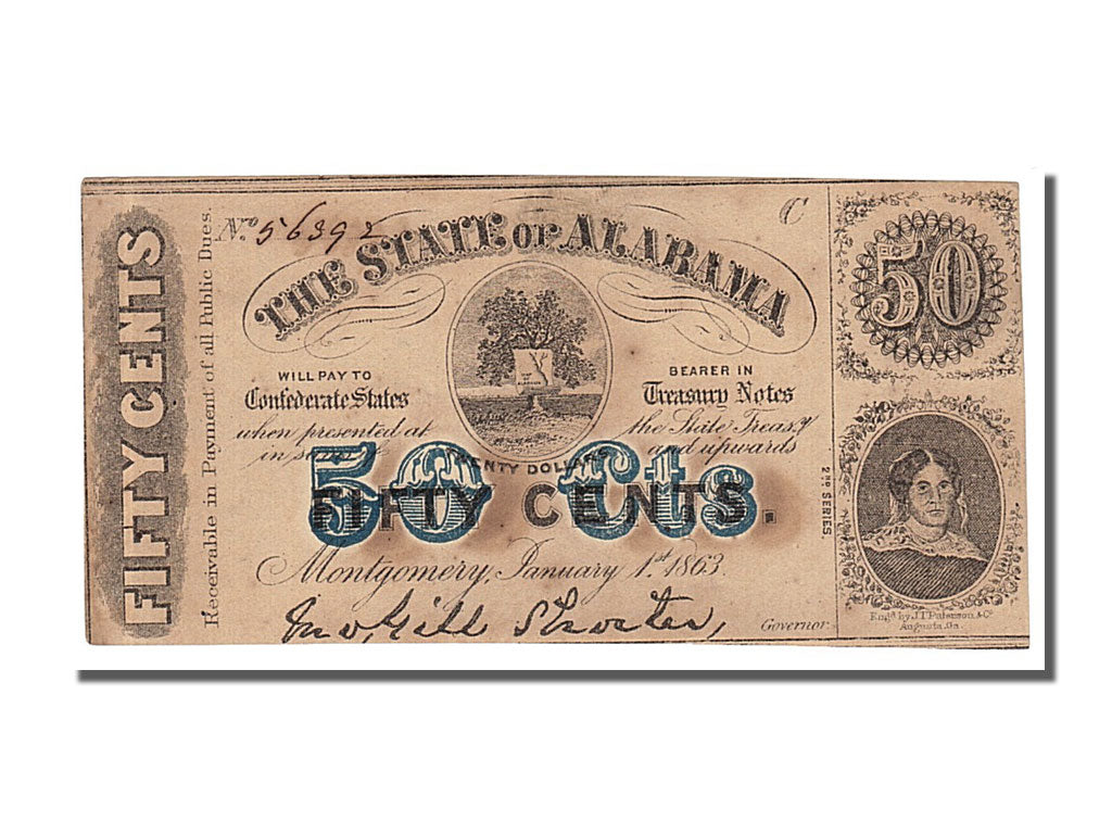 Banknote, United States, 50 Cents, 1863, 1863-01-01, UNC(60-62)
