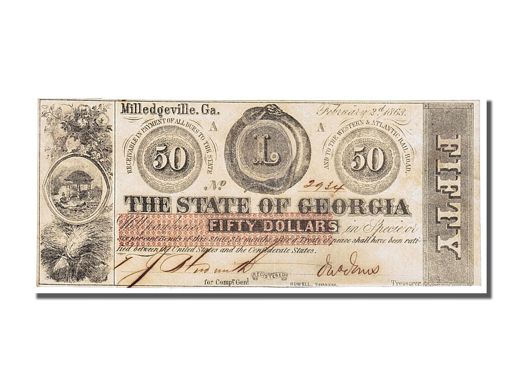 United States, 50 Dollars, 1863, 1863-02-02, AU(50-53)