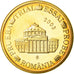 Romania, Medal, 10 C, Essai-Trial, 2003, MS(65-70), Copper-Nickel Gilt