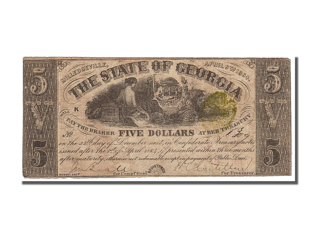 United States, 5 Dollars, 1864, 1864-04-06, VF(30-35)