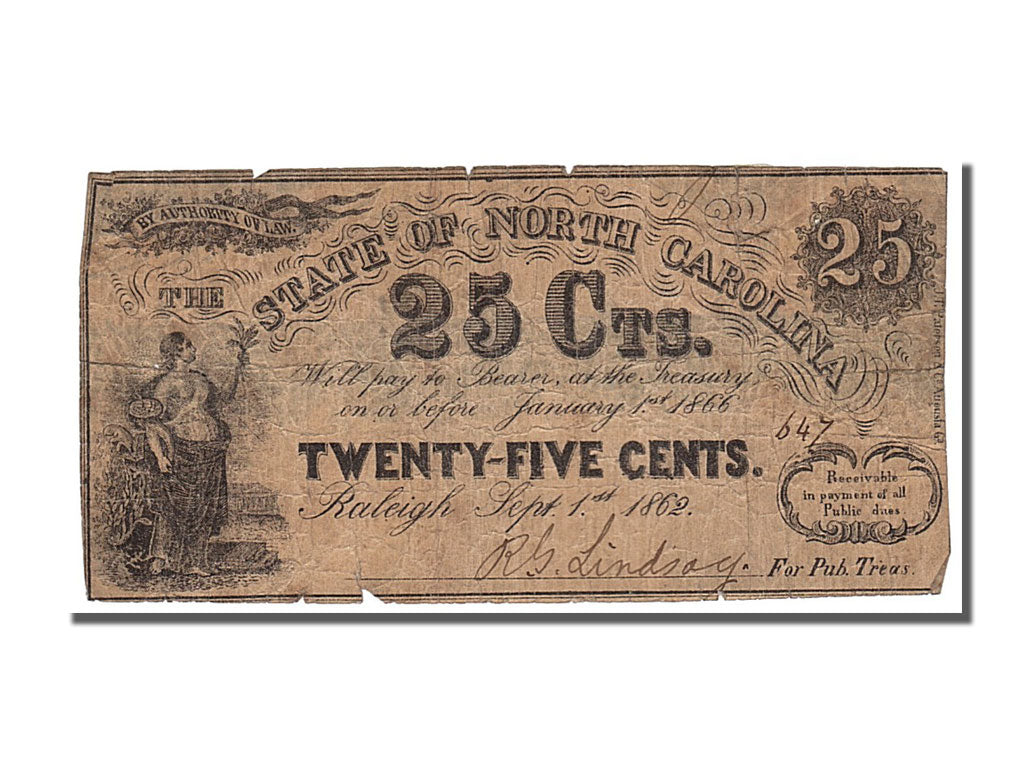 United States, 25 Cents, 1862, 1862-09-01, VF(20-25)