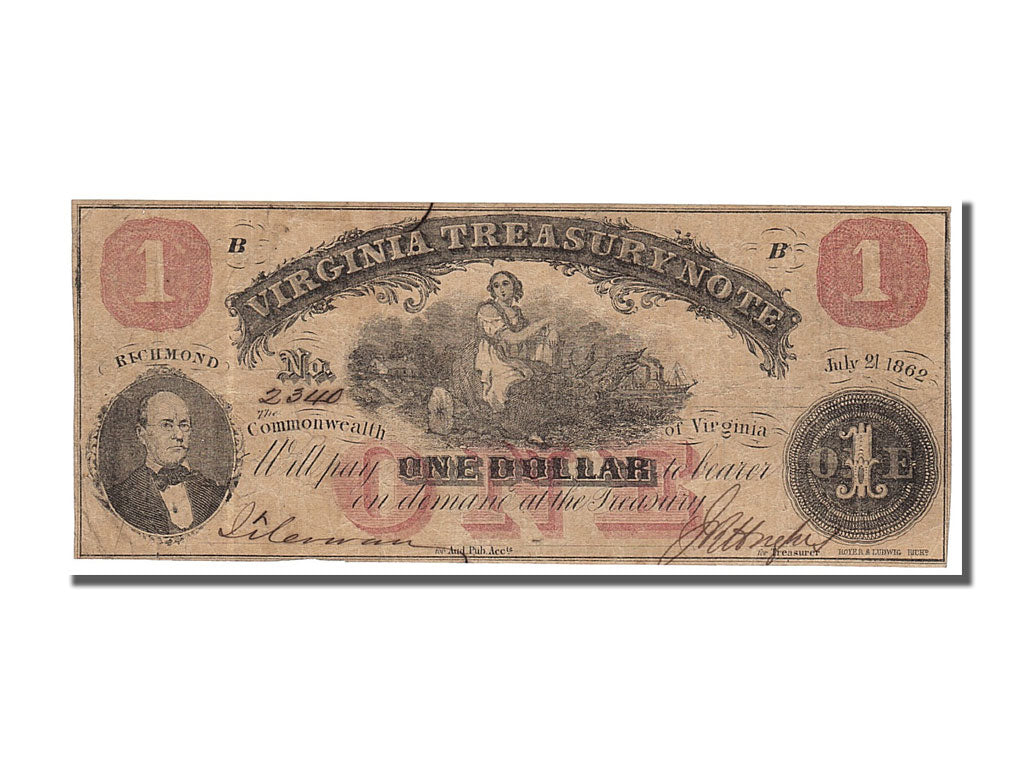 United States, 1 Dollar, 1862, 1862-07-21, EF(40-45)