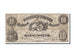 Biljet, Confederale Staten van Amerika, 10 Dollars, 1861, 1861-07-25, TB