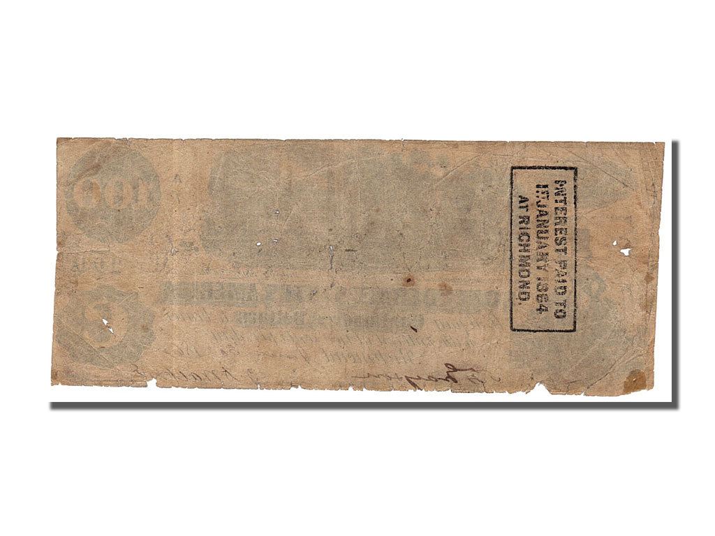Etats-Unis, 100 Dollars type Confédérés