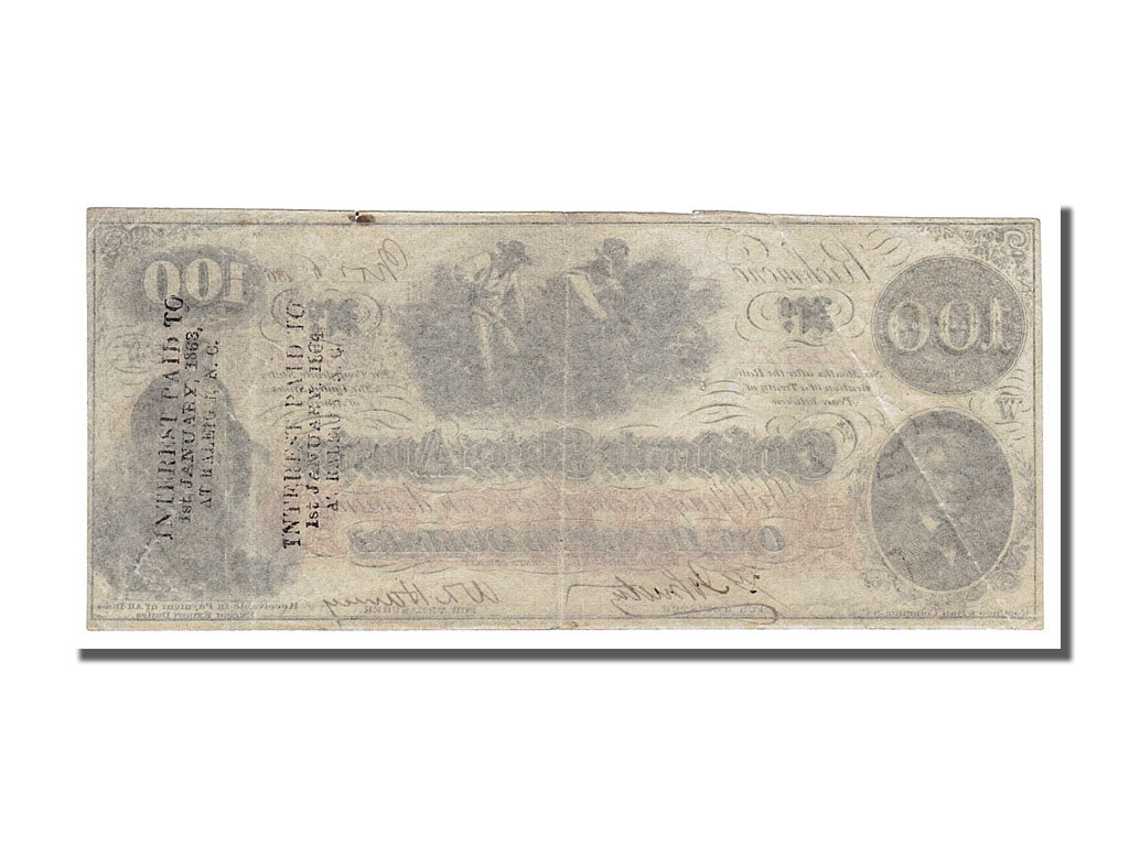 United States, 100 Dollars, 1862, 1862-08-26, EF(40-45), W