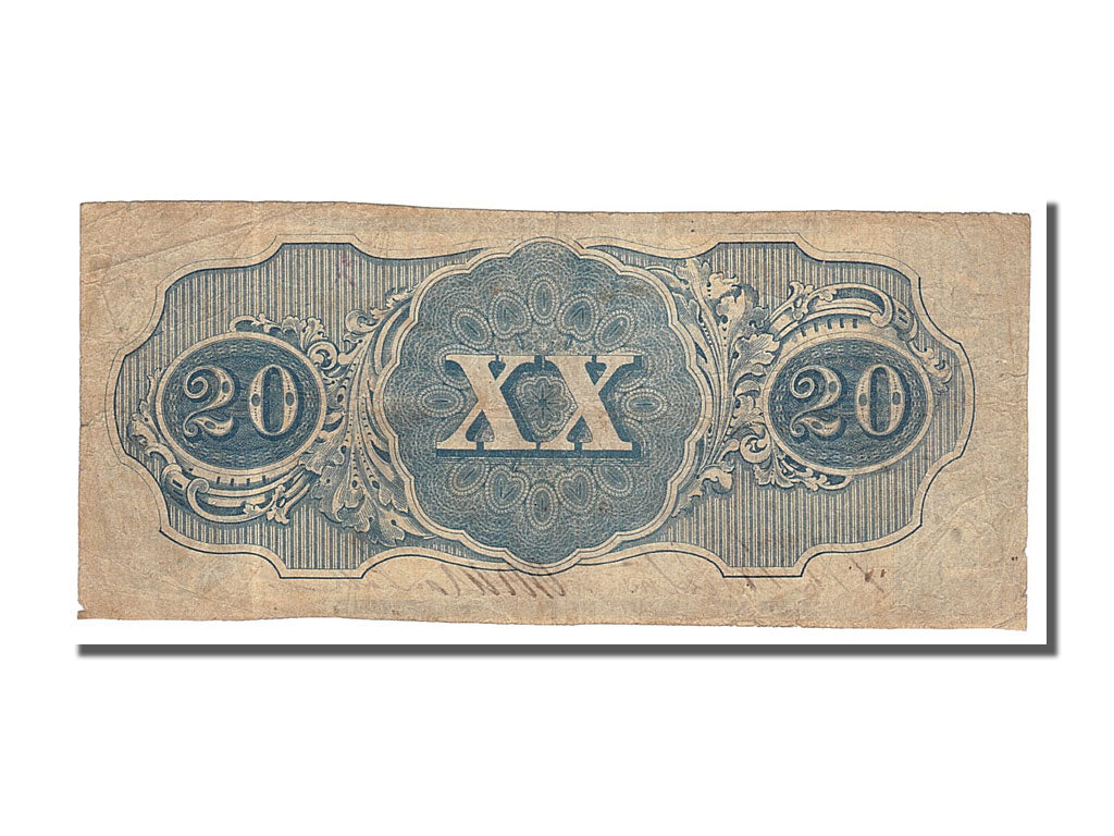 États confédérés d'Amérique, 20 Dollars, 1862-12-02, TTB