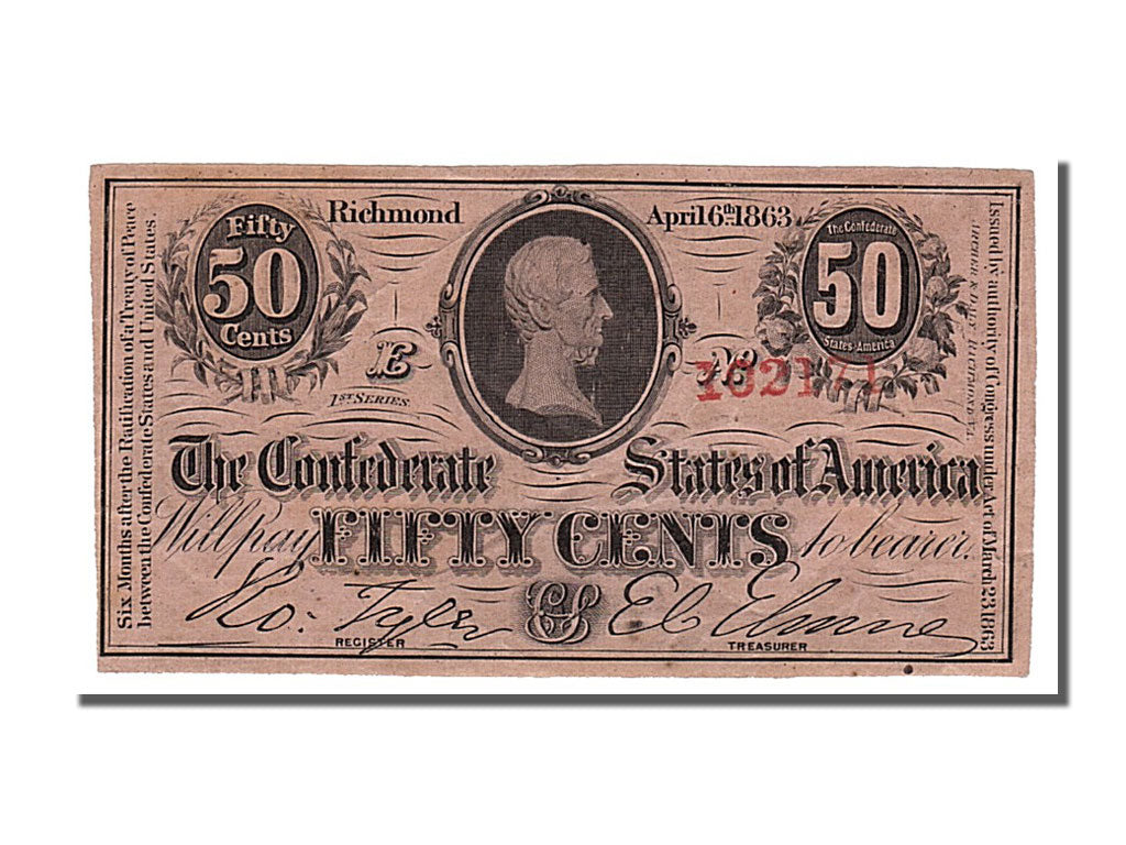 Etats-Unis, 50 Cents type Confédérés