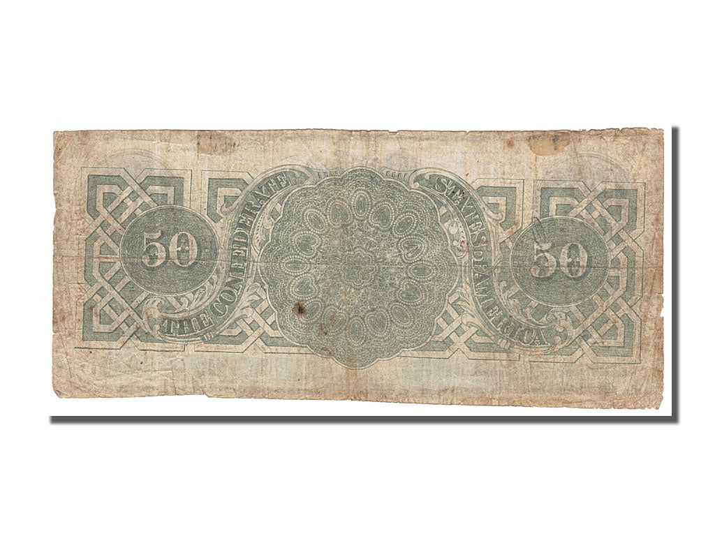 Confederate States of America, 50 Dollars, 1863, KM #62b, 1863-04-06,...