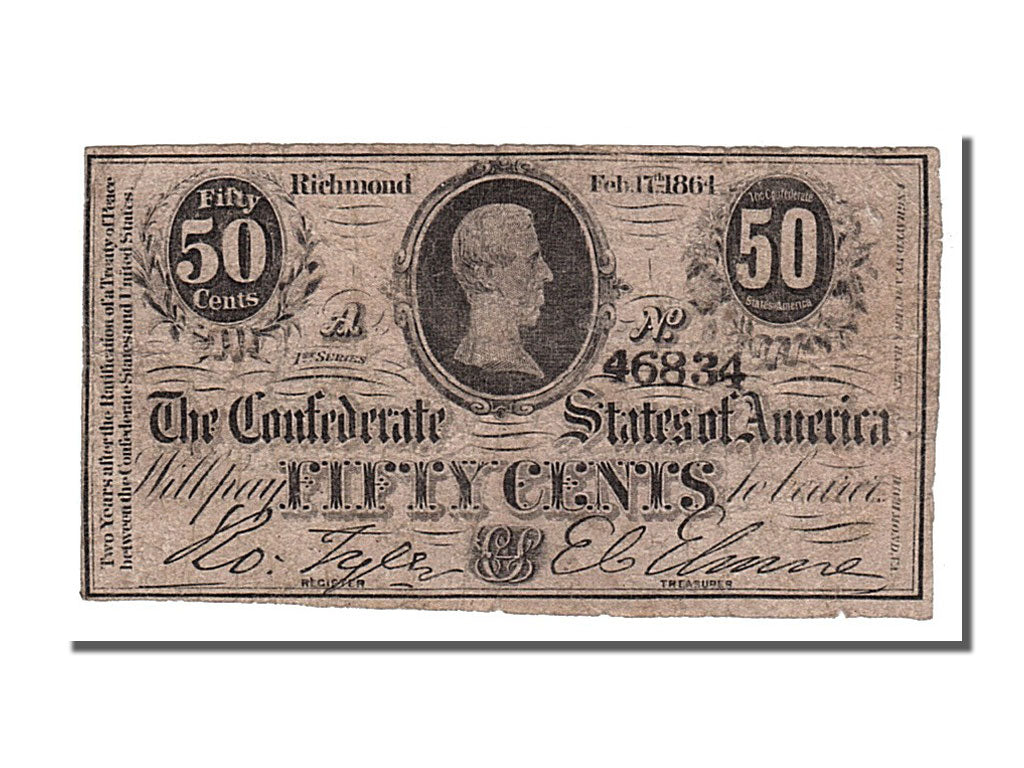 United States, 50 Cents, 1864, 1864-02-17, VF(30-35), A