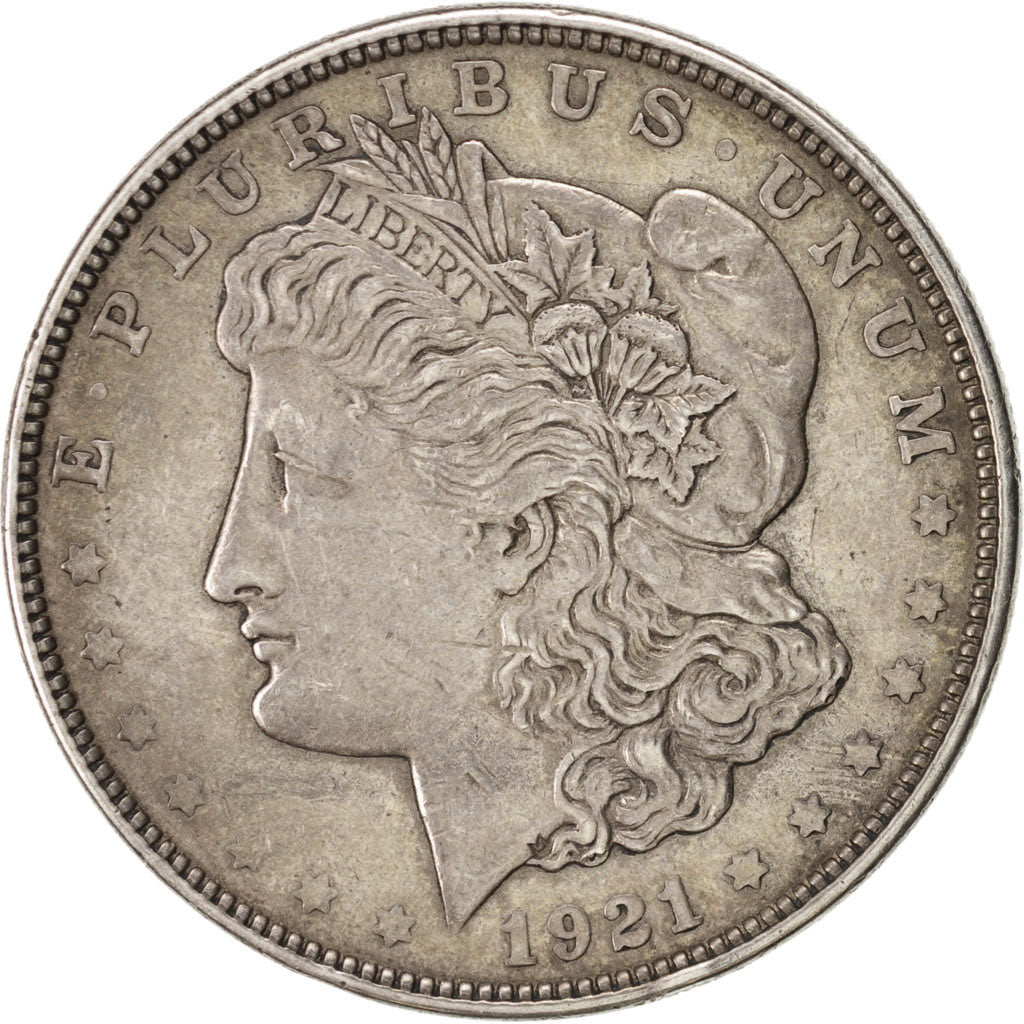 United States, Morgan Dollar, 1921,Denver, EF(40-45), Silver, KM 110