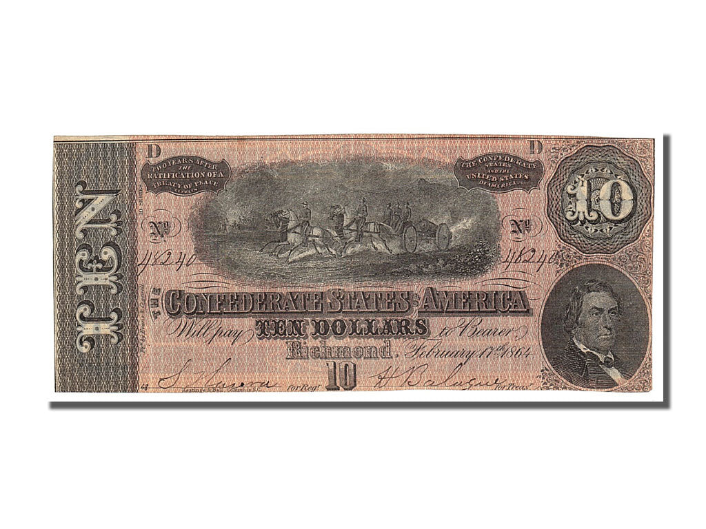 United States, 10 Dollars, 1864, 1864-02-17, AU(55-58), D
