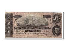 Banconote, Stati Confederati d'America, 20 Dollars, 1864, 1864-02-17, BB+