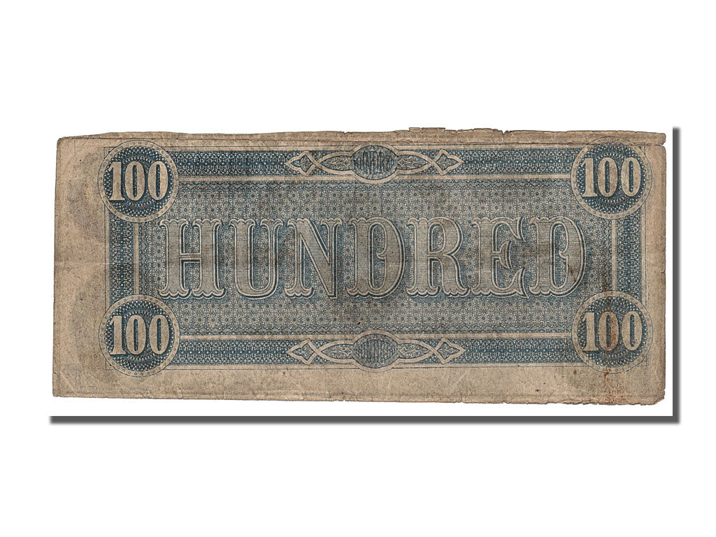 Confederate States of America, 100 Dollars, 1864, KM #71, 1864-02-17,...