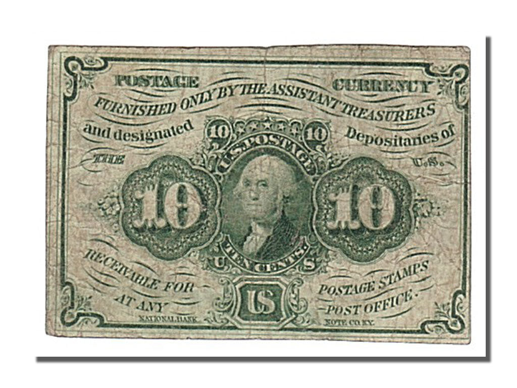 United States, 10 Cents, 1862, KM #3215, 1862-07-17, AU(50-53)