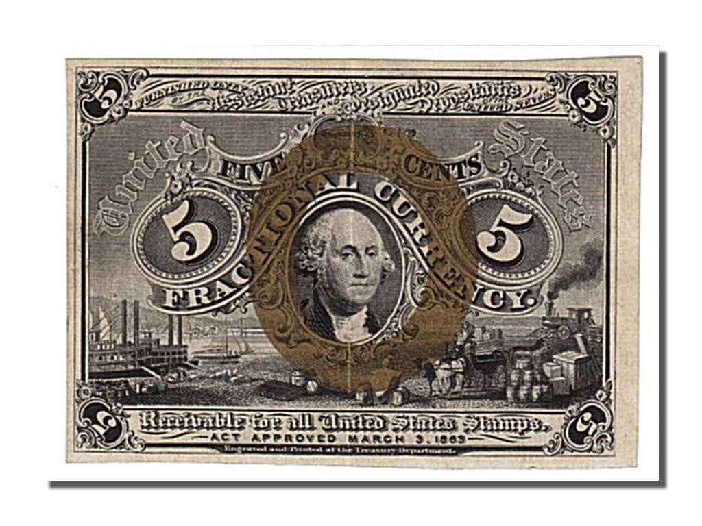 United States, 5 Cents, 1863, KM #3227, 1863-03-03, AU(55-58)