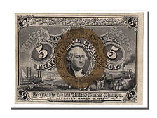 United States, 5 Cents, 1863, KM #3227, 1863-03-03, AU(55-58)