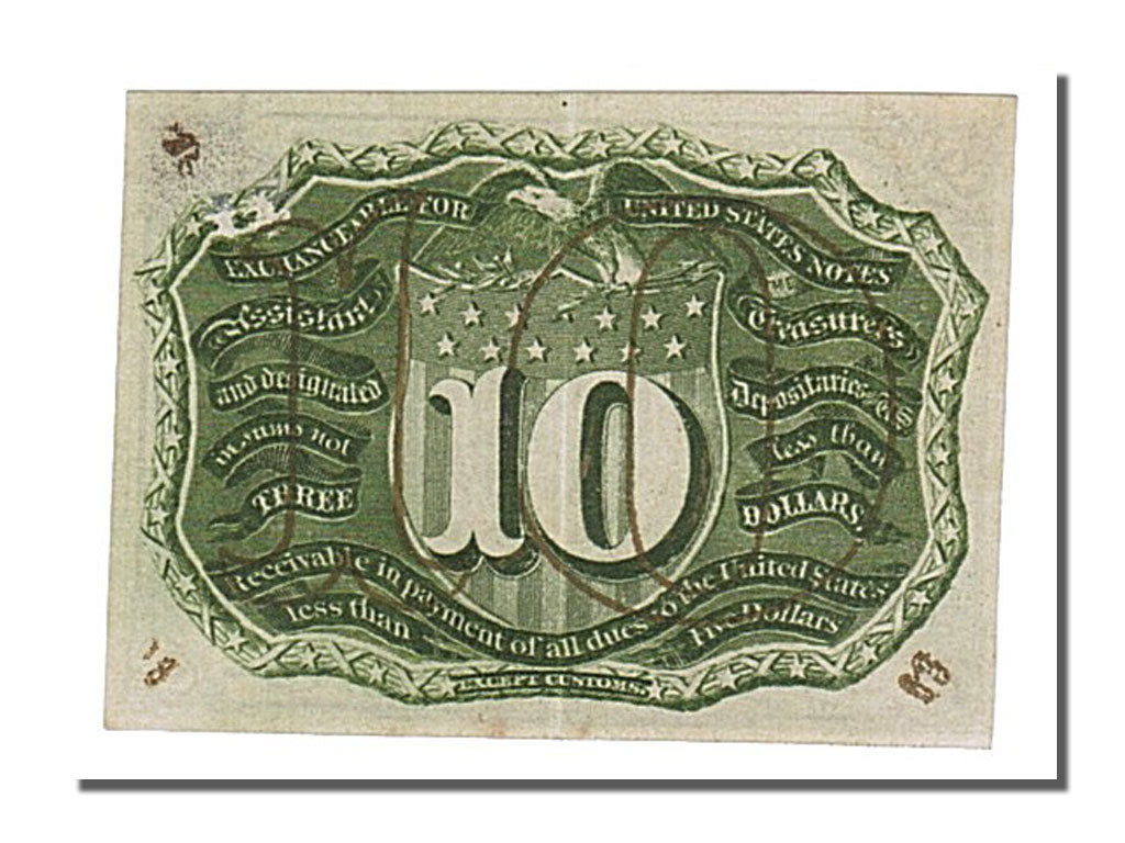 Banknot, USA, 10 Cents, 1863, KM:3232, AU(55-58)