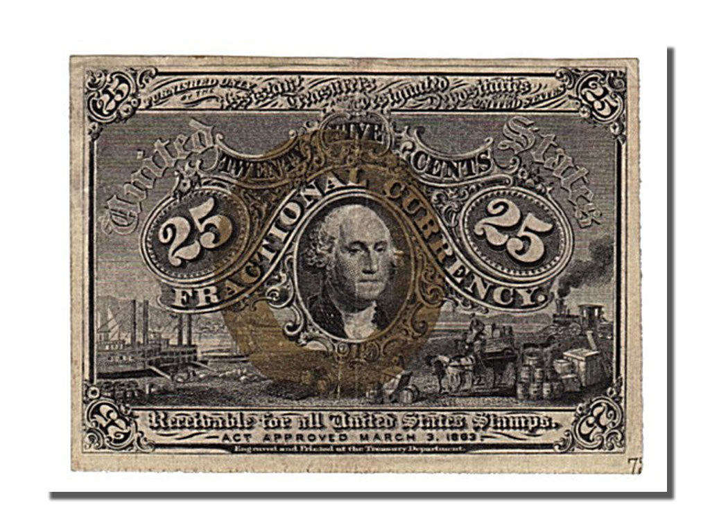 United States, 25 Cents, 1863, 1863-03-03, VF(30-35)