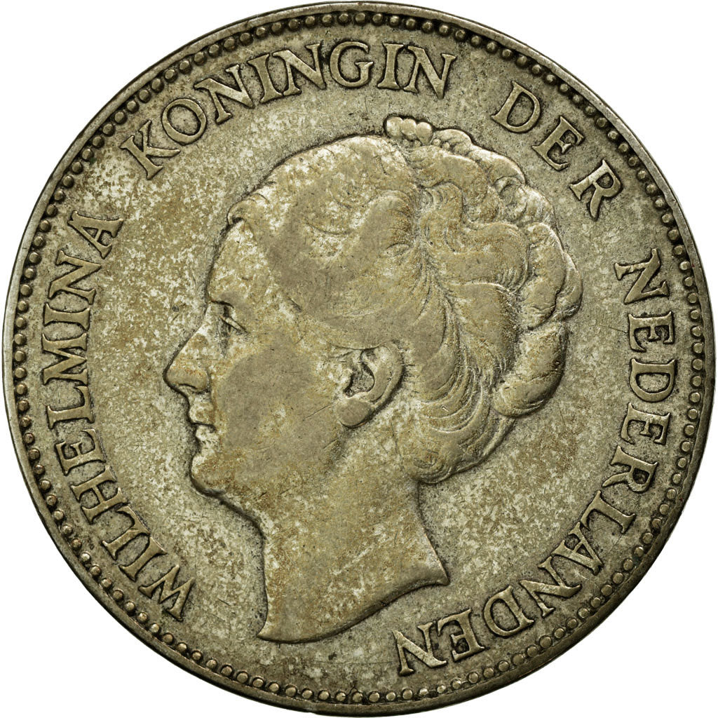 Coin, Netherlands, Wilhelmina I, Gulden, 1930, EF(40-45), Silver, KM:161.1