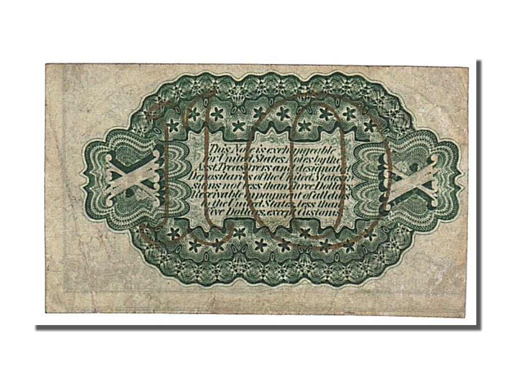 Etats-Unis, 10 Cents type Fractionnal Currency 3ème Emission