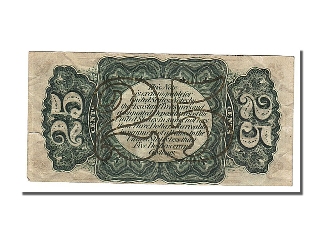 Banconote, Stati Uniti, 25 Cents, 1863, KM:3268, BB