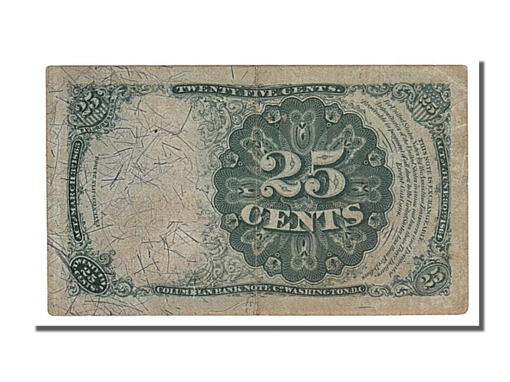 Geldschein, Vereinigte Staaten, 25 Cents, 1863, KM:3352, VZ