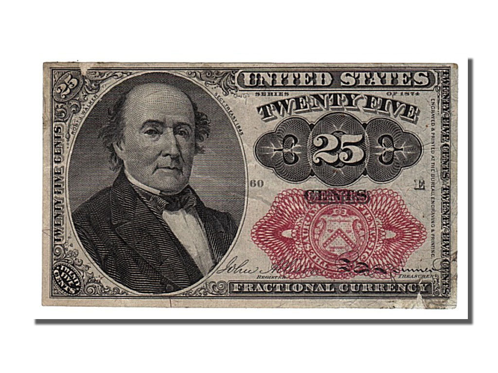 Geldschein, Vereinigte Staaten, 25 Cents, 1863, KM:3352, VZ