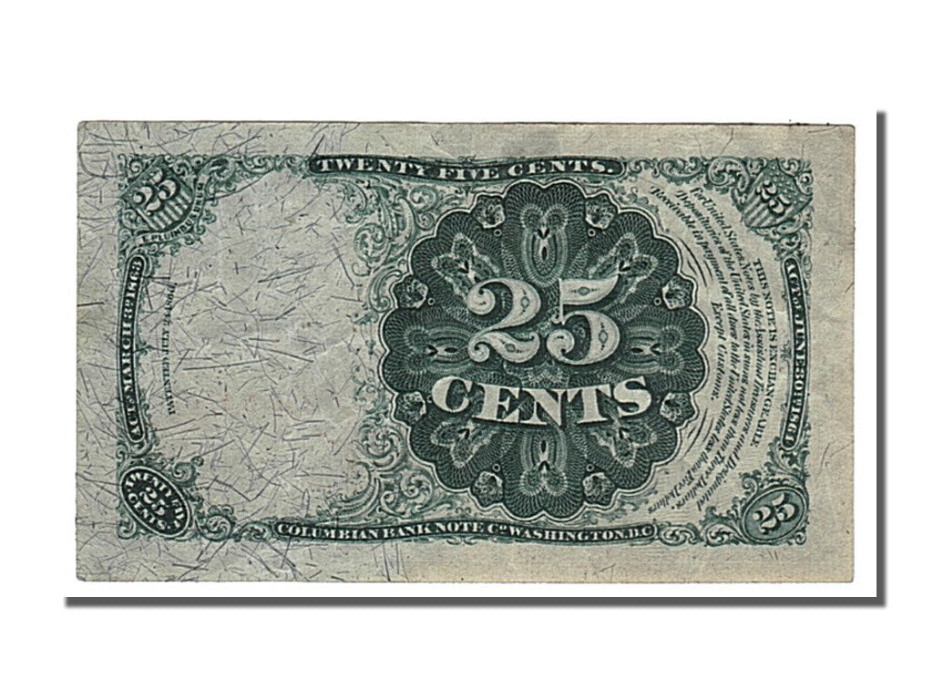 Geldschein, Vereinigte Staaten, 25 Cents, 1863, KM:3352, VZ