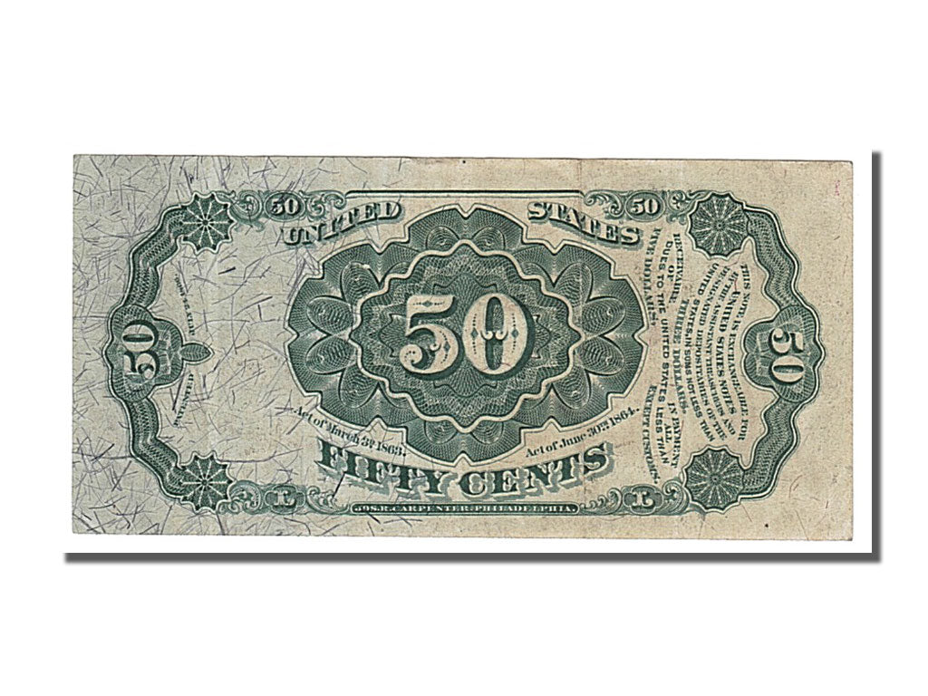 Geldschein, Vereinigte Staaten, 50 Cents, 1863, KM:3357, VZ