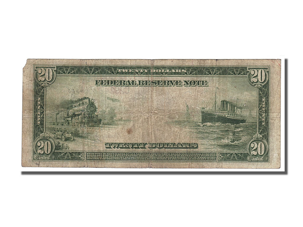 United States, Twenty Dollars, 1914, KM #621, VF(20-25), C