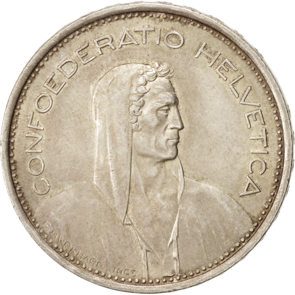 Switzerland, 5 Francs, 1969, Bern, AU(55-58), Silver, KM:40