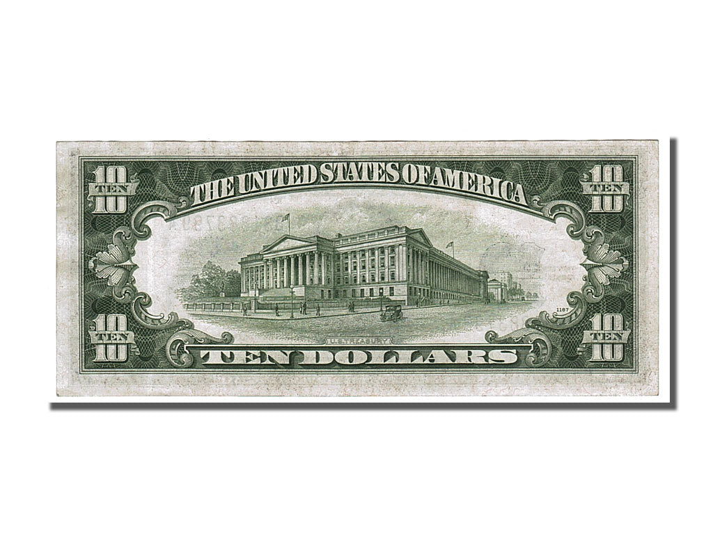 United States, 10 Dollars, 1934, EF(40-45), B