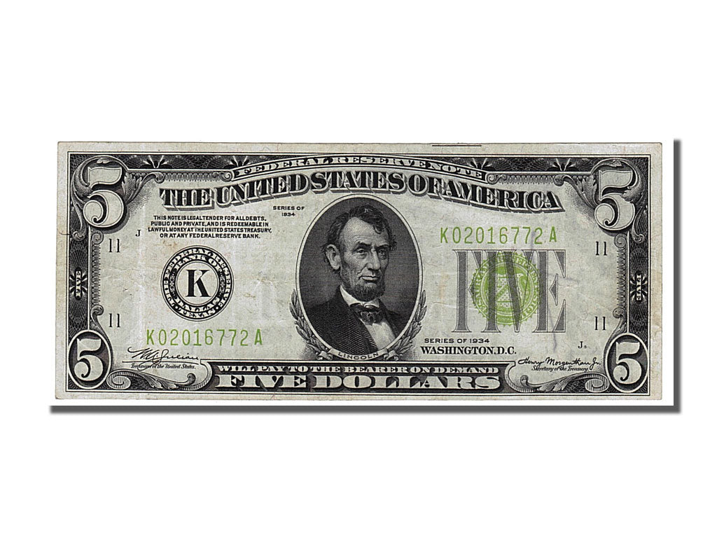Stati Uniti, 5 Dollars, 1953, BB