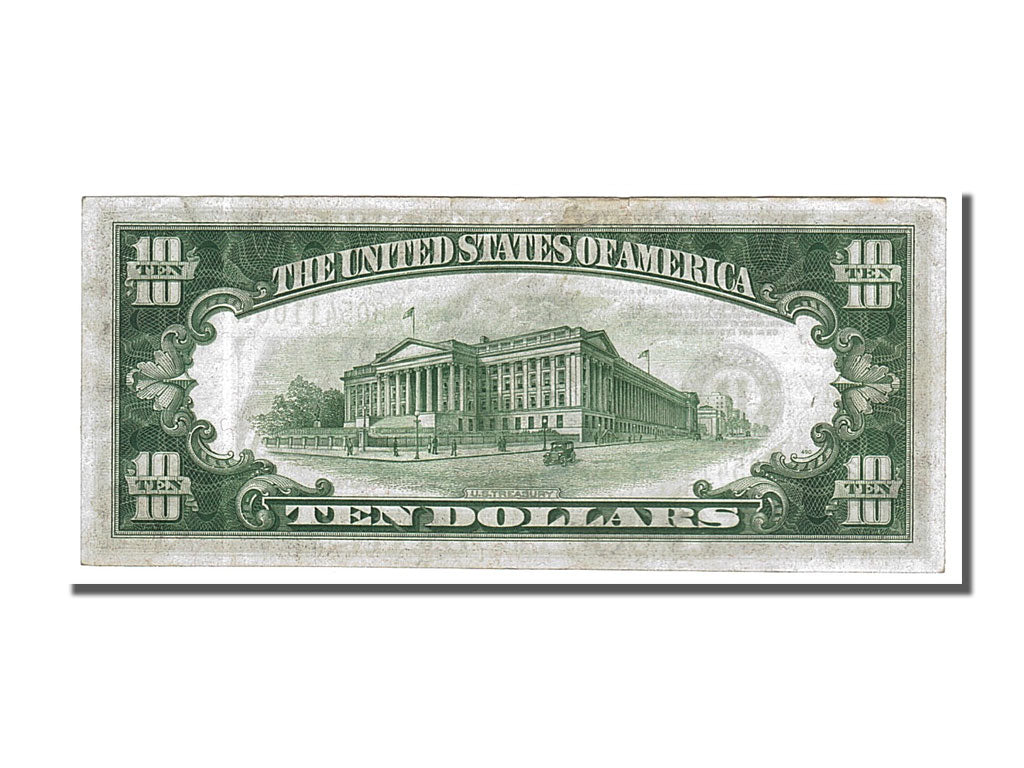 Etats-Unis, 10 Dollars type Federal Reserve Note - Small Size