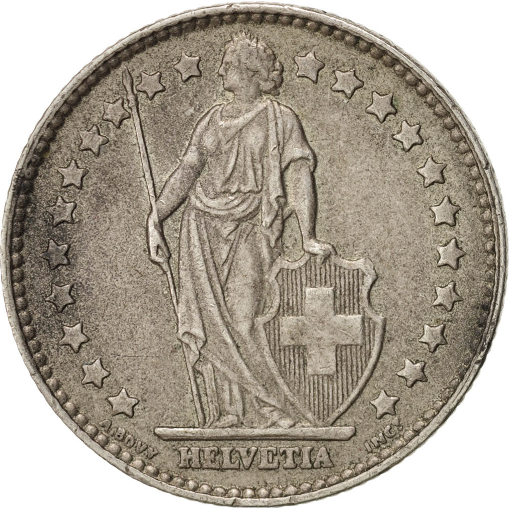 Switzerland, Franc, 1964, Bern, EF(40-45), Silver, KM:24